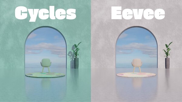 Rendering với Cycles và Eevee