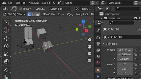 Hướng dẫn cách dựng hình 3D với Blender