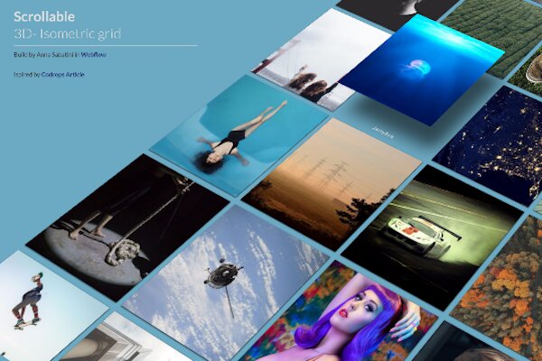 Các mẫu portfolio 3D trên Webflow